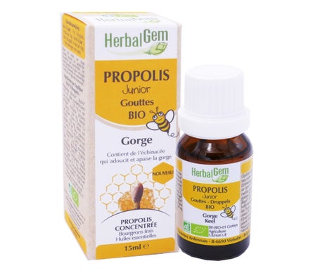 Herbalgem Propolis Bio Junior Large Spectre Gouttes 15Ml