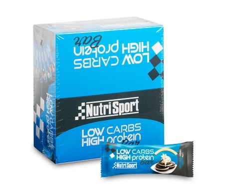 NutriSport Low Carbs High Protein Bar Cookies Cream 16x60g