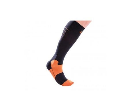 Chaussettes de sport à compression Orliman Ovo2d500 Noir-Orange
