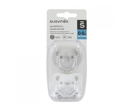 Suavinex Classic Silicone Soother anatomique 0-6M 2 pcs