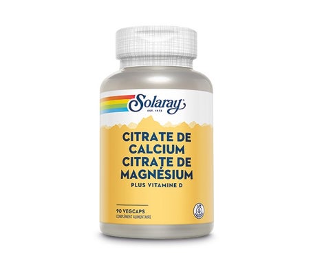 Solaray Calcium Magnésium Vitamine D 90 Capsules