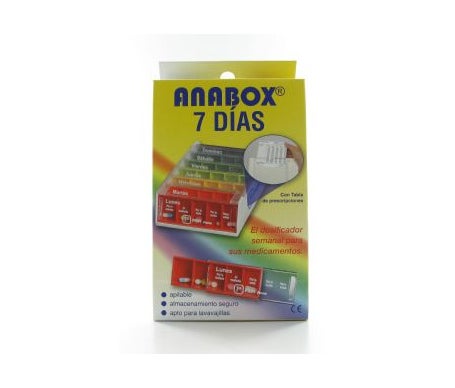 Anabox Grand Pilulier Hebdomadaire 7 Jours 1ut