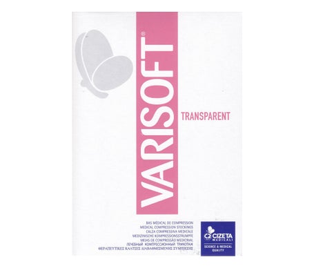 Varisan Varisoft Media Transparente Mi-Bas Corta Dorado T3 1 Par