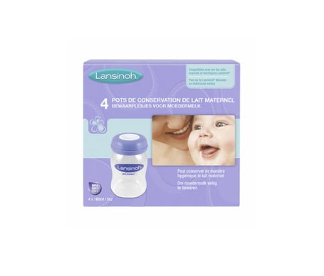 Lansinoh Botellas Almacenamiento Lansinoh 160ml 4u *