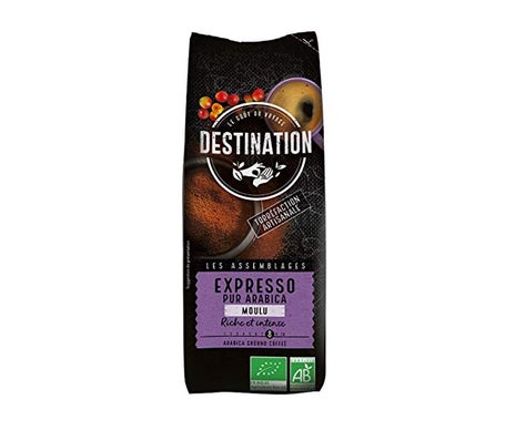 Destination Café moulu expresso Arabica biologique 250g