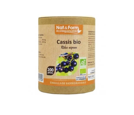 Nat&Form Cassis Bio 200 Gélules