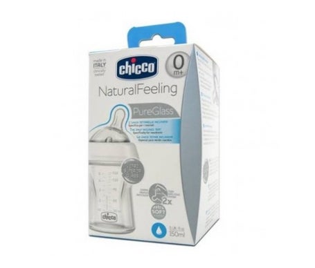 Biberon Crystal T Silicone Chicco Natural Feeling 150ml