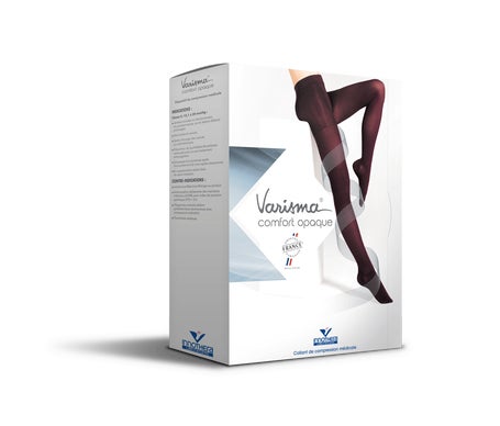 Varisma 2 Comfort Coton Bas Jarret Opaque Ardoise TC2 1 Paire