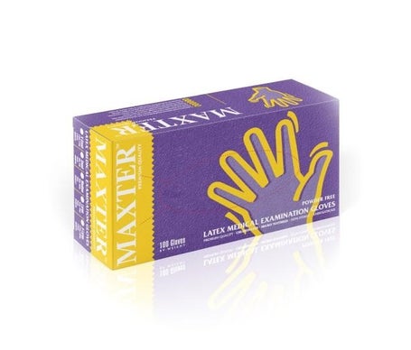 Maxter Gants Latex Sans Poudre Taille XL 100uts