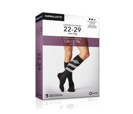 Farmalastic Chaussette (A-D) Compression Normale Noir TS