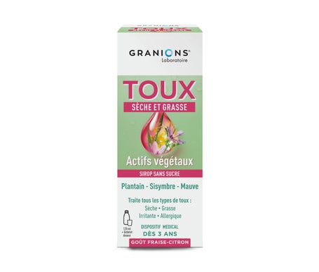 Granions Toux Sèche et Grasse Sirop sans Sucre 120ml