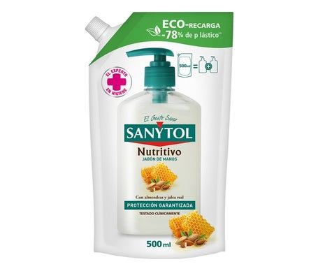 Sanytol Savon Antibactérien Nourrissante Eco Recharge 500ml