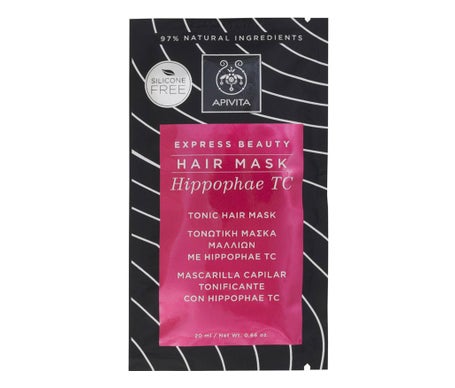 Apivita Masque Tonifiant pour Cheveux Faibles Hawthorn 20ml