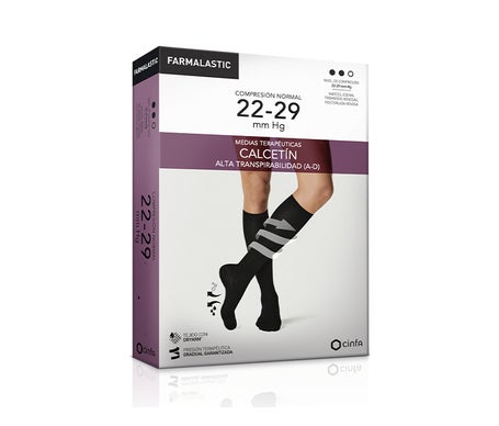 Farmalastic Antibacterial Compression Normale Noir TL