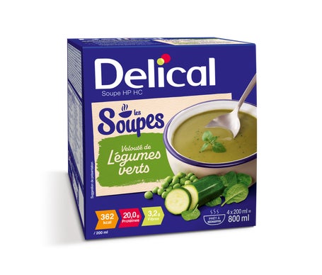 Delical Soupe Légumes Verts 4x200ml