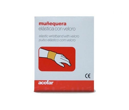 Acofar Velcro poignet blanc T-medium 1 pc