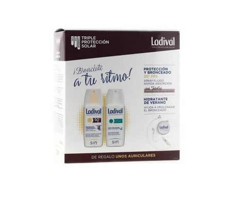 Pack Bronze Ladival Spf50+/hydrate d'été