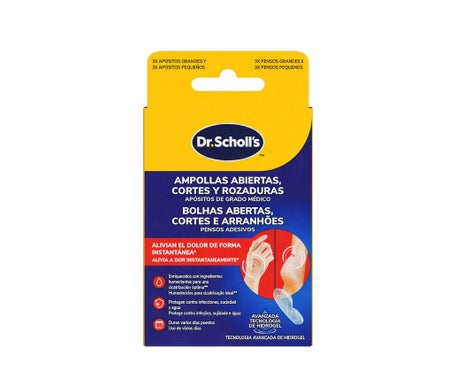 Scholl Pansements Ampoules Ouvertes Coupures Égratignures 6 uts