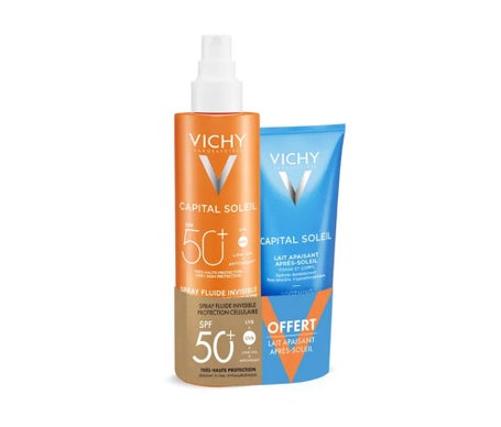 Vichy Pack Capital Soleil Spray Fluide Invisible SPF50+ + Lait Apaisant