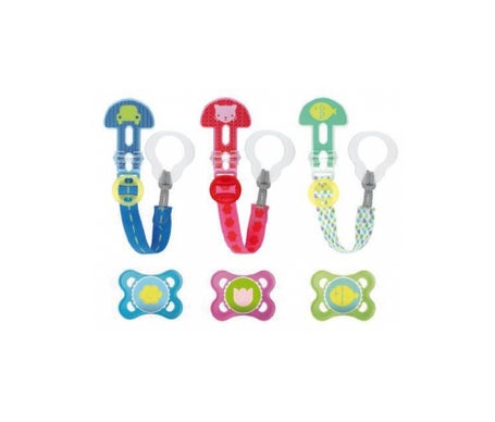 Mam Kit Sucette & AttacheSucette De 0 À 6 Mois Silicone Coloris Aléatoire