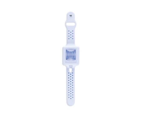 Bracelet de Clé de Sol Gel hydroalcoolique rechargeable Bleu 10ml