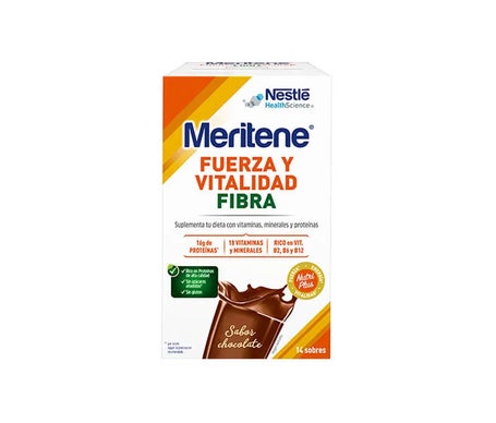 Meritene Fibre shakes saveur chocolat 14 enveloppes