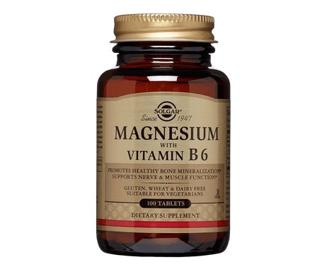 Solgar Magnésium Avec Vitamine B6 100 Comprimés
