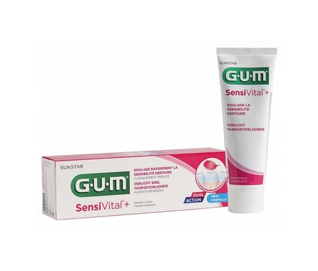 Gum SensiVital+ Dentifrice Fluoré 75ml