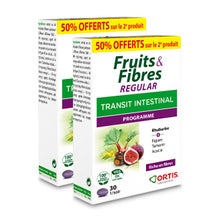 Ortis Fruits&Fibres Regular Transit Intestinal 2x30 Comprimés