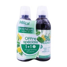 Milical Pack Draineur Minceur Ultra Menthe Citron 2x500ml