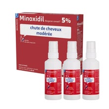 Biogaran Minoxidil 5 % Solution pour Application Cutanée 3x60 ml