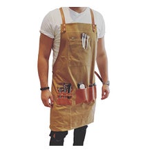 Dapper Dan Delantal Barbero Color Tierra