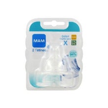 Mam Tétine Silk Débit X Silicone 2uts