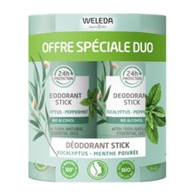 Weleda Déodorant Stick 24H Eucalyptus Menthe Poivrée 2x50g