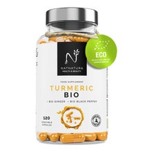 Natnatura Curcuma Bio + Gingembre + Poivre noir 120caps
