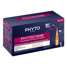 Phyto Phytocyane Traitement Anti-Chute Femme Chute Réactionelle 12x5ml