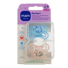 Mam Perfect Sucette Anatomique Silicone 2-6M 2uts