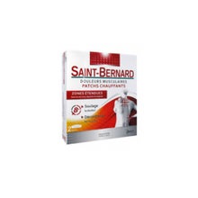 Saint-Bernard Douleurs Musculaires Patchs Chauffants Zones Étendues 2 Unités