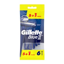 Gillette Blue II feuilles 5 pcs + 1 pcs gratuit