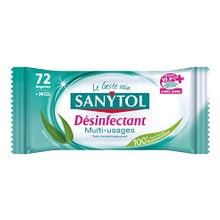 Sanytol Toallitas Desinfectantes 72 sobres
