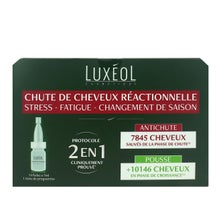 Luxéol Chute de Cheveux Réactionnelle Protocole 2en1 14 Fioles