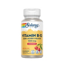 Solaray Vitamine B12 + Acide Folique 1000mg Sublingual 90comp