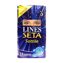 Lines Serviette Hygiénique Soie Doux Nuit Ailes 14uts
