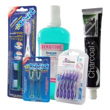 Foradent Pack Brosse Douce Interdentaires Bains Bouche Charcoal