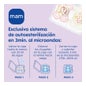 Mam Sucette en silicone Nuit parfaite +6m Bleu 1ud