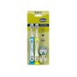 Chicco Pack Brosse Dents 3-6 Ans Bleu/Vert 2uts