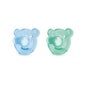 Avent Soothie Sucette Silicone Bleu Vert 0-3 Mois 2 Unités