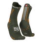 Compressport Pro Racing Socks Trail Size 2 Green Dark Cheddar 1 Paire