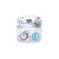 Chicco™ chupete physio air tetina látex azul 4 meses + 2uds