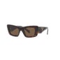 Prada Pr 13Zs 50 Lunettes Soleil Dark Brown & Tortoise 1ut